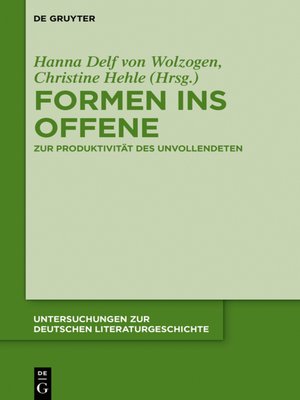 cover image of Formen ins Offene